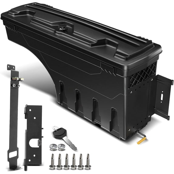 A-Premium Lockable Truck Bed Storage Box Case Tool Box Compatible with Nissan Titan (XD) 2016 2017 2018 2019 2020 2021 Right Passenger Side