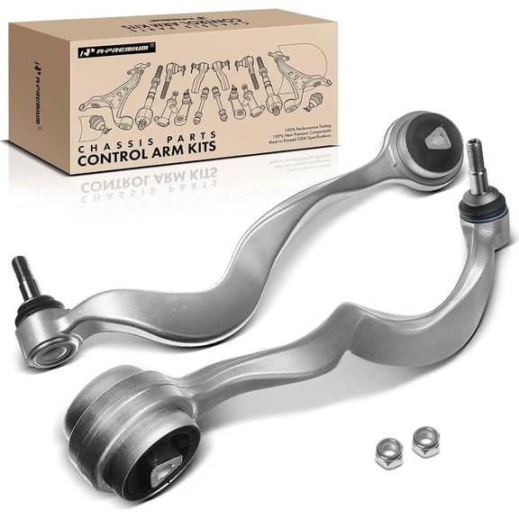 A-Premium 2 x Front Forward Lower Control Arm, with Ball Joint & Bushing, Compatible with BMW 525i 530i 04-07, 528i 535i 08-10, 545i 04-05, 550i M5 06-10