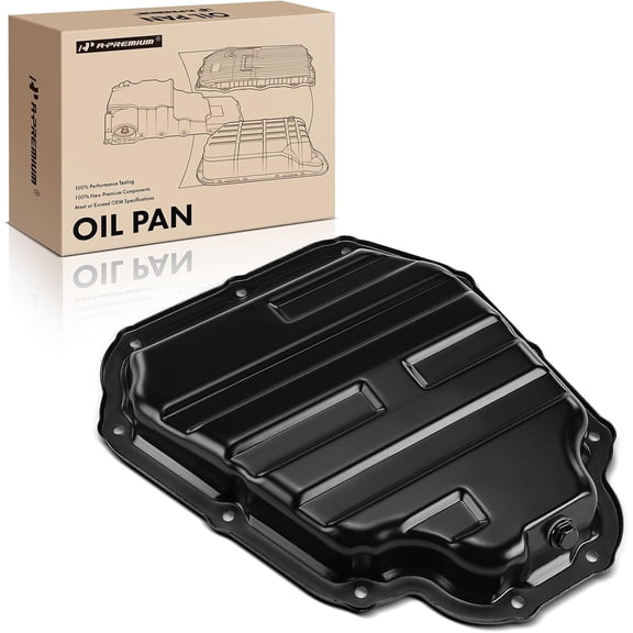 A-Premium Lower Engine Oil Pan Sump with Drain Plug Compatible with Nissan Altima 2014-2018, Rogue 2014-2018, 2.5L Gas