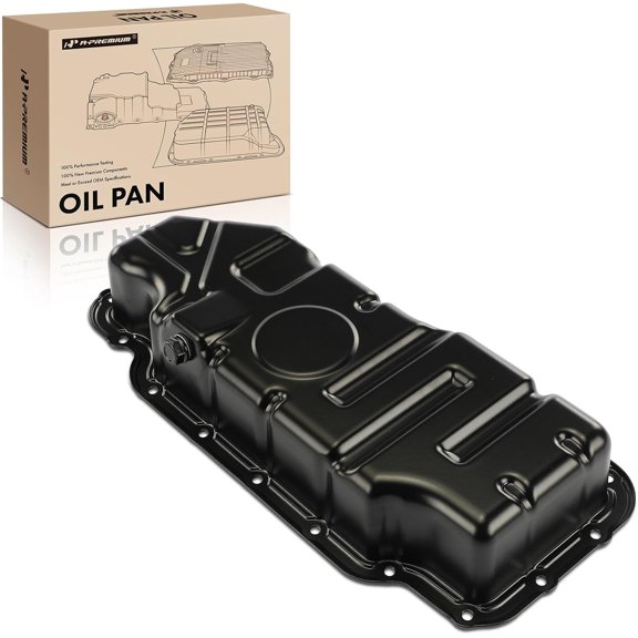 A-Premium Lower Engine Oil Pan Sump with Drain Plug Compatible with Hyundai Genesis 2009-2014, Equus 2011-2016 & Kia K900 2015-2017, 4.6L 5.0L