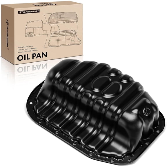A-Premium Lower Engine Oil Pan Sump with Drain Plug Compatible with Lexus LS430 2001-2006 4.3L, Replace# 1210250120