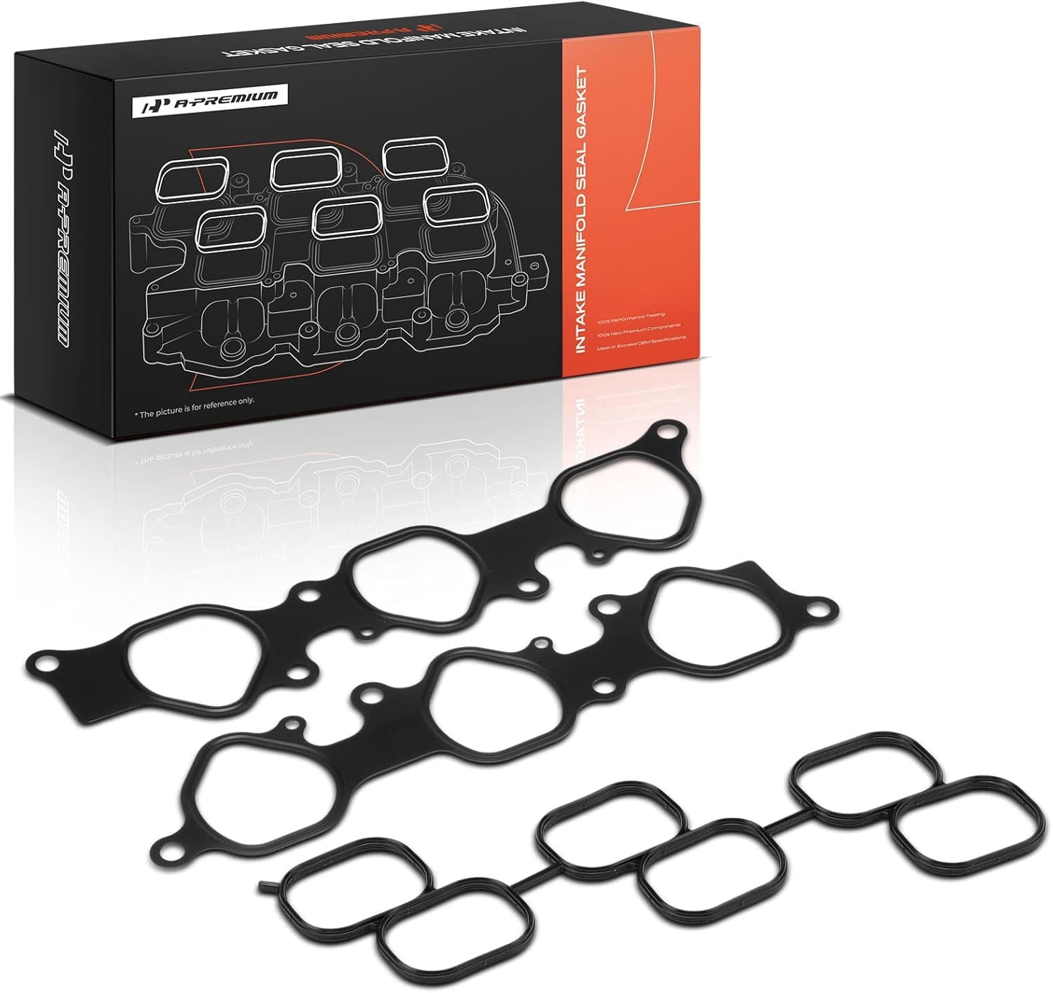 A-Premium Lower and Upper Engine Intake Manifold Gasket Set Compatible with Toyota Tacoma 2005-2015, Tundra 2005-2010, 4Runner 2003-2009, FJ Cruiser 2007-2009, 4.0L
