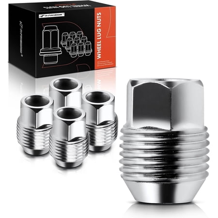 A-Premium M12-1.50 Wheel Lug Nuts Compatible with Chevrolet Equinox Malibu Impala Camaro HHR GMC Canyon Dodge Chrysler Buick Front or Rear 5-PC Set