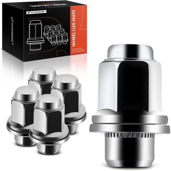 A-Premium M12-1.50 Wheel Lug Nuts Compatible with Toyota Camry RAV4 Prius Corolla Chrysler Sebring Lexus RX330 RX350 RX400h Front or Rear 5-PC Set