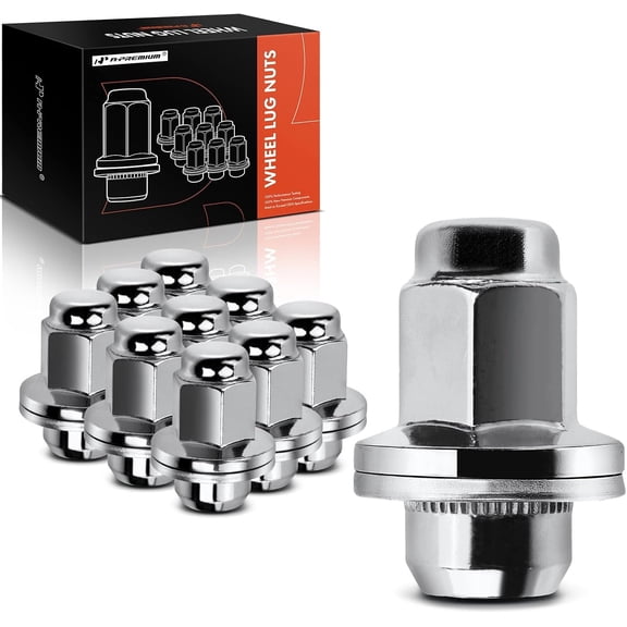 A-Premium M14-1.50 Wheel Lug Nuts Compatible with Toyota Tundra 2007-2021 Sequoia 2008-2021 Land Cruiser Lexus LX470 LX570 Front or Rear 10-PC Set