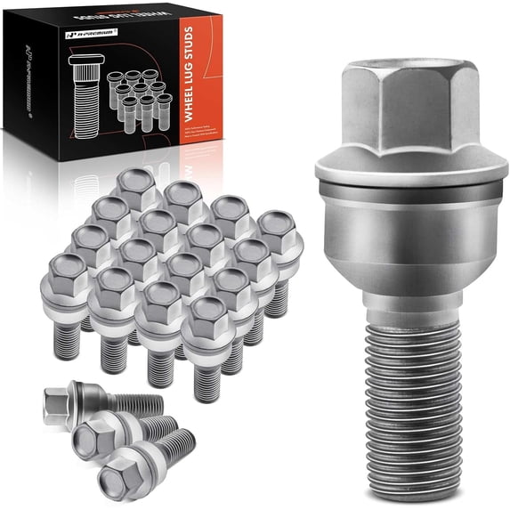 A-Premium M14-1.50 Wheel Studs Compatible with Audi A8 Quattro 2011-2020 Q3/Q3 Quattro 2015-2018 Q5 2009-2020 Q7 Q8 S8 SQ5 Front and Rear Side 20-PC Set