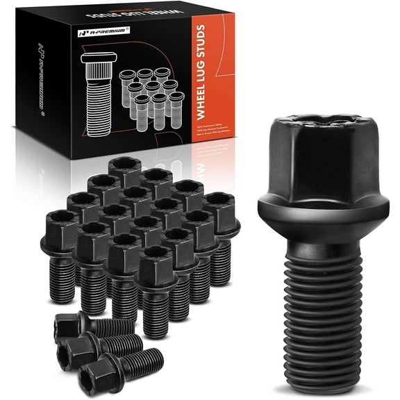 A-Premium M14-1.50 Wheel Studs Compatible with Volkswagen Jetta Passat Golf Tiguan Beetle Audi A3 A4 A5 A6 A7 Quattro A8 Front and Rear Side 20-PC Set