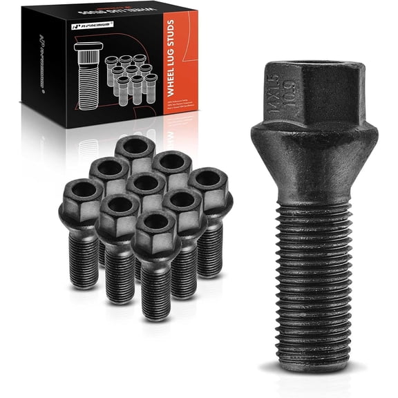 A-Premium M14-1.50 Wheel Studs Compatible with BMW 745i 745Li 2002-2005 750i 750Li 2006-2008 760i 760Li Alpina B7 X3 Front or Rear Side 10-PC Set