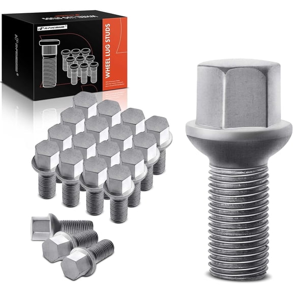 A-Premium M14-1.50 Wheel Studs Compatible with Mercedes-Benz C230 C250 C280 C300 C350 C350e C400 C63 AMG E200 E250 E300 Front and Rear Side 20-PC Set