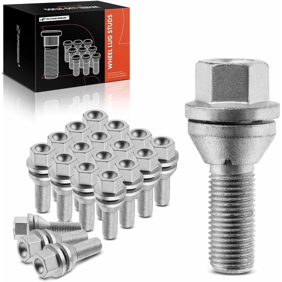 A-Premium M14-1.50 Wheel Studs Compatible with Volvo XC60 2010-2020 XC90 2016-2020 S60 2011-2020 XC40 XC70 S80 S90 V60 Front and Rear Side 20-PC Set