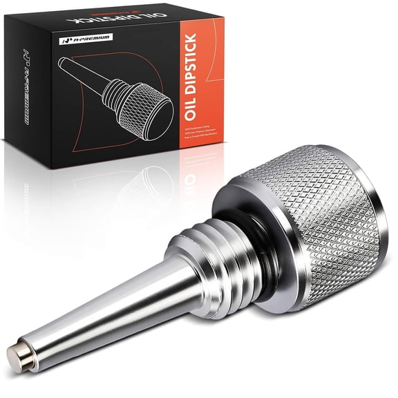 A-Premium Magnetic Oil Dipstick for Inverter Generator Compatible with Wen, Yamaha, Generac, Powerhorse and Predator, Aluminum Generator Magnetic Oil Dipstick with O-ring, Silver (1 Pcs)