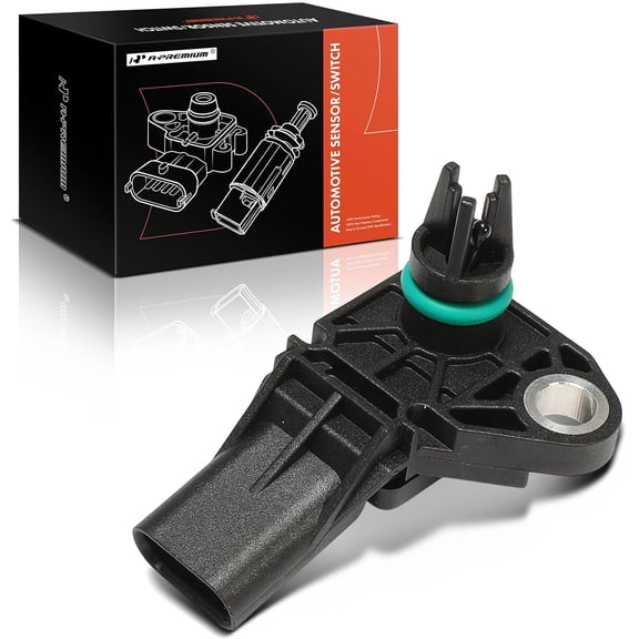 A-Premium Manifold Pressure MAP Sensor [3 Pins] Compatible with Audi Q7, Q8, A6 allroad Quattro, A7 Sportback, A8 Quattro, RS, Q8 & Porsche Cayenne, Macan, 911, Panamera, 718 Boxster Cayman & Bentley