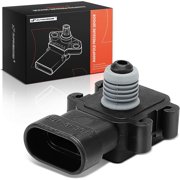 A-Premium Manifold Pressure MAP Sensor [3 Pins] Compatible with Chevrolet Silverado, Tahoe, Impala, Express, Suburban, Blazer & GMC Sierra, Yukon XL & Buick Regal & Cadillac Escalade & Saab 9-7x