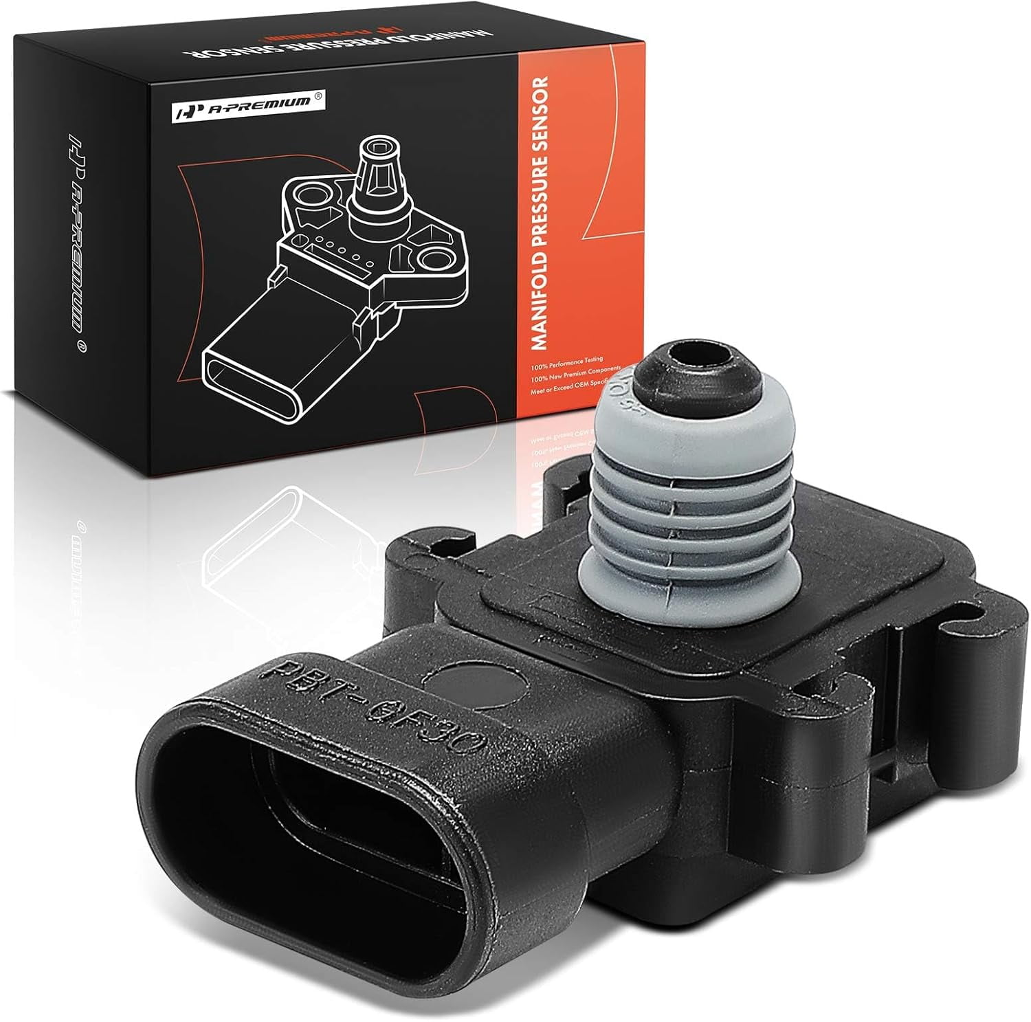 A-Premium Manifold Pressure (MAP) Sensor [3 Pins] Compatible with Chevrolet Silverado, Tahoe, Impala, Express, Suburban, Blazer & GMC Sierra, Yukon XL & Buick Regal & Cadillac Escalade & Saab 9-7x