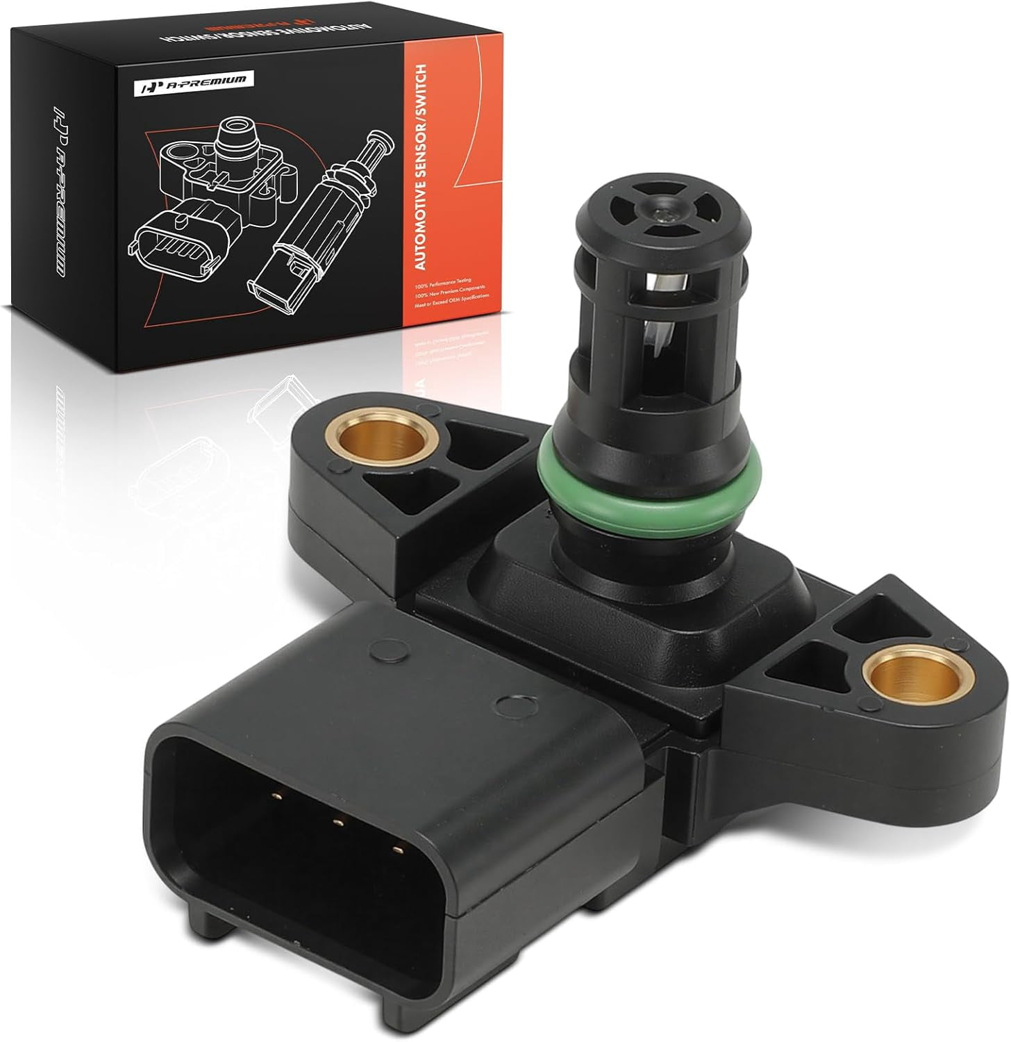 A-Premium Manifold Pressure (MAP) Sensor [4 Pins] Compatible with Ford ...