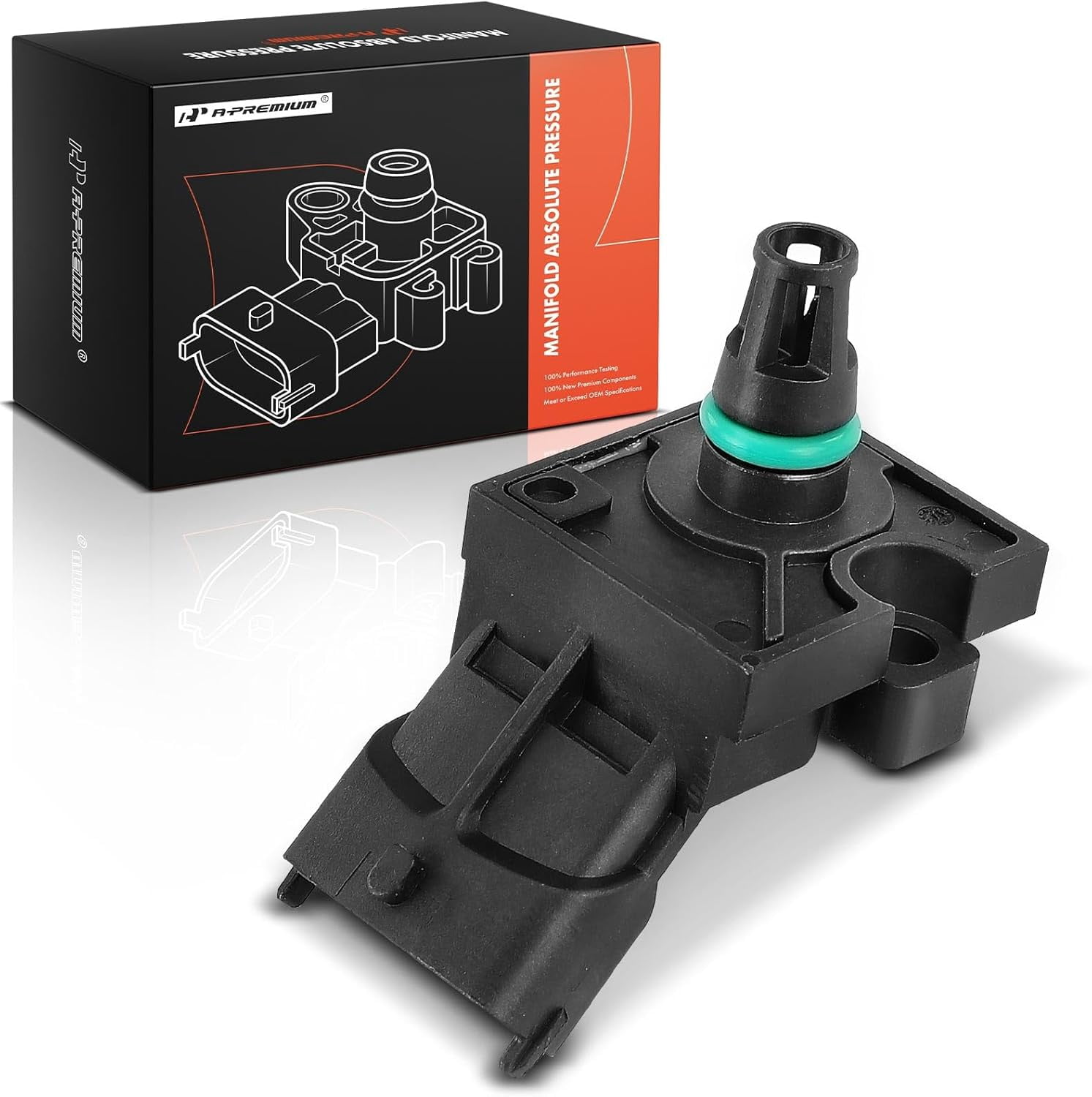 A-Premium Manifold Pressure (MAP) Sensor [4 Pins] Compatible with Ford ...