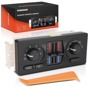 A-Premium Manual Climate Control Module A/C& Heater Control Panel Compatible with Chevrolet, GMC & Cadillac - 2003-2006 Silverado, Sierra, Avalanche, Tahoe, Yukon, Suburban - w/o Rear Window Defogger