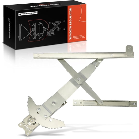 A-Premium Manual Window Regulator Compatible with Buick Skylark 1992-1998 & Oldsmobile Achieva 1992-1998 & Pontiac Grand Am 1992-1998, 4-Door, Front Left Driver Side