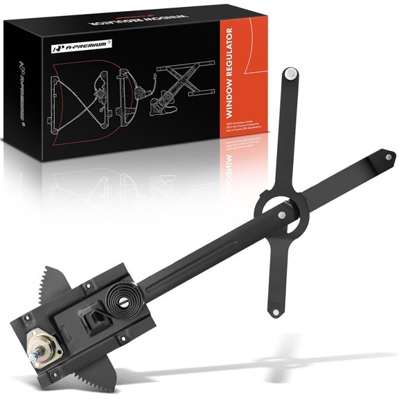 A-Premium Manual Window Regulator Compatible with Chevrolet Blazer, C10 C20 C30 K10 K20 K30 Pickup, C10 C20 K10 K20 Suburban & GMC Jimmy, C15 C1500 C25 C2500 C35 C3500 Pickup, Front Left Driver Side