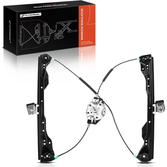 A-Premium Manual Window Regulator Compatible with Ford Focus 2001-2007 Front Right Passenger Side
