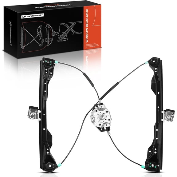 A-Premium Manual Window Regulator Compatible with Ford Focus 2001-2007 Hatchback Front Left Driver Side