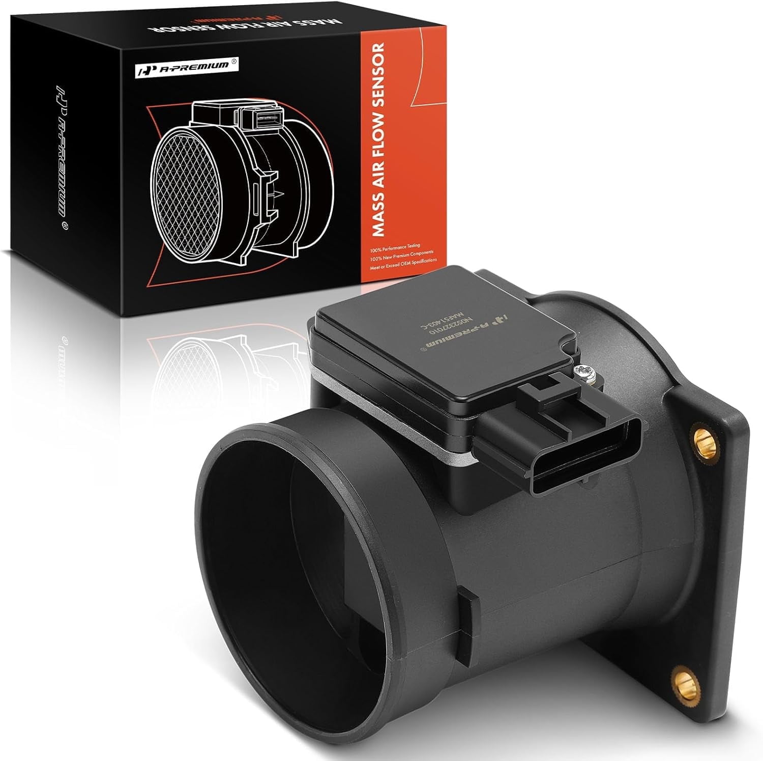 A-Premium Mass Air Flow Sensor Meter MAF [4-Pins] Compatible with Ford F-150 Heritage, Taurus, Crown Victoria, Windstar, Contour & Lincoln Town Car & Mercury Sable, Cougar, Grand Marquis, Mystique