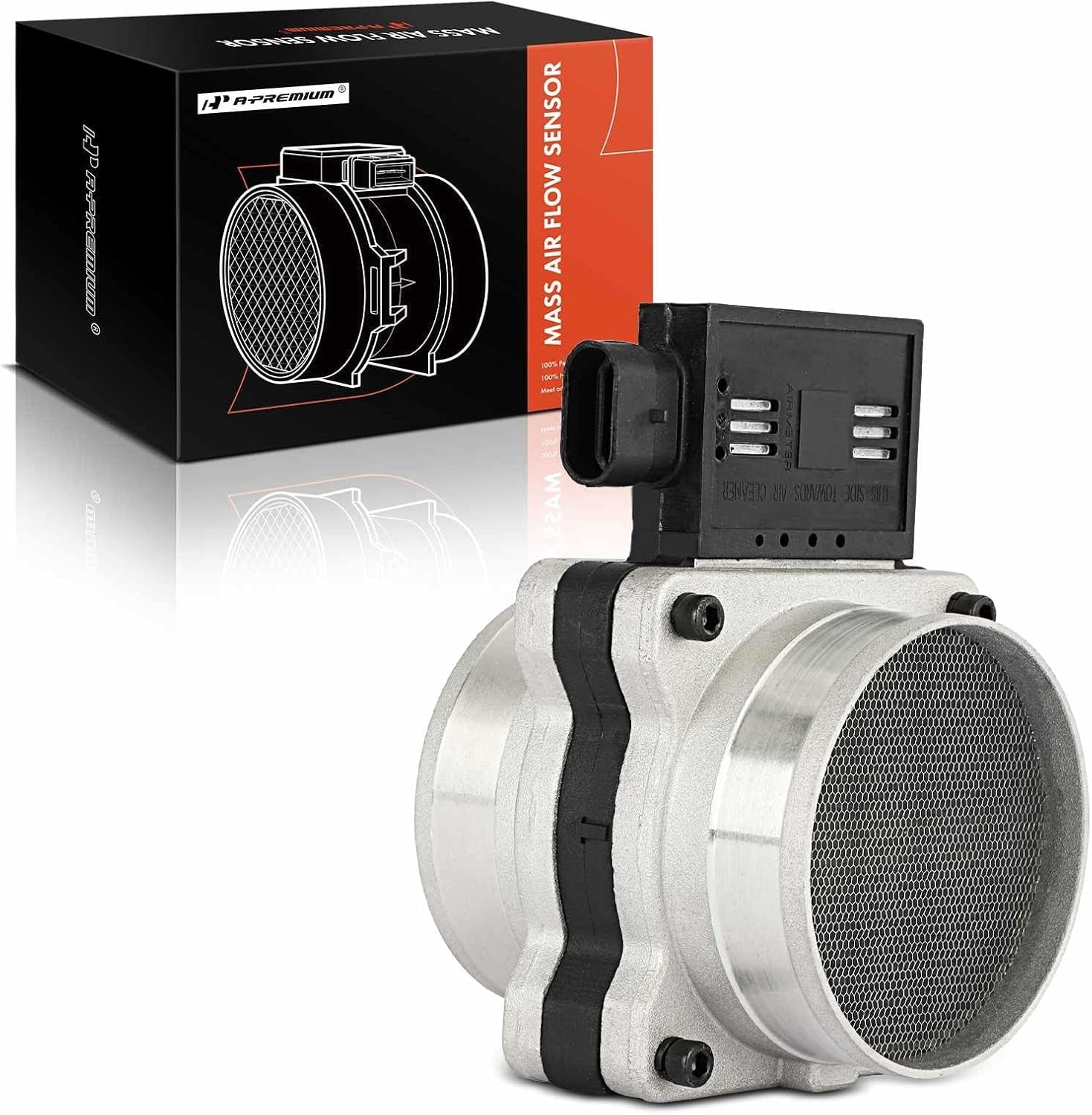 A-Premium Mass Air Flow Sensor Meter MAF Compatible with Chevrolet Impala 1994-2005, Malibu 1997-2003 & GMC Jimmy 1996-2002 & Oldsmobile, Pontiac, Isuzu, Replace# 25180303