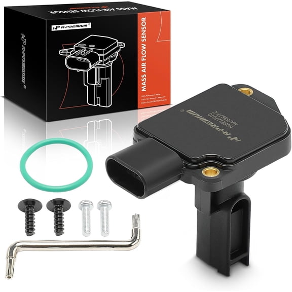 A-Premium Mass Air Flow Sensor Meter - W/O-Ring & Bolts - OHV 6Cyl 3.8L - Compatible with Chevy, Pontiac, Buick & Olds, Camaro, Impala, Regal, Firebird, LSS & More, Replace for# 12568877, 19112543