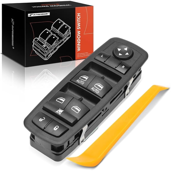 A-Premium Master Power Window Switch Compatible with 2011 2012 2013 Dodge Durango, Dual Auto 8+3 Pins, Front Left Driver Side, Replace# 68086693AC, 68086693AD