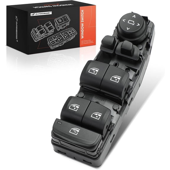 A-Premium Master Power Window Switch Compatible with BMW 330i 330i xDrive X5 530e 530e xDrive 530i 530i xDrive 540d xDrive 540i 540i xDrive X3 640i xDrive Gran Turismo X4 M5 M550i xDrive