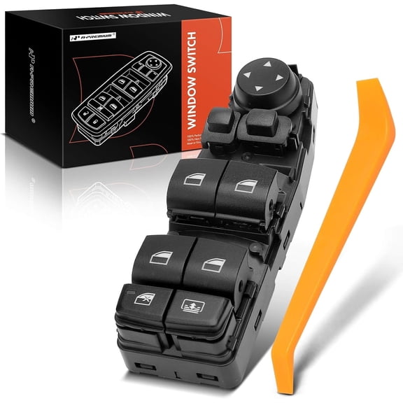 A-Premium Master Power Window Switch Compatible with BMW 528i 530i 535i 640i 740Li 760Li 750Li xDrive, Front Left Driver Side, Replace# 61319238236, 61319179907