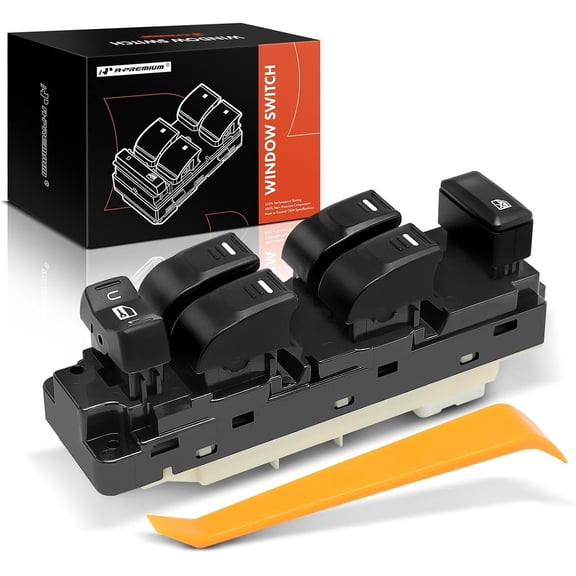A-Premium Master Power Window Switch Compatible with Chevrolet Colorado 04-12 & GMC Canyon 04-12 & Hummer H3 06-10, H3T & Isuzu i-350 i-370, Front Driver Side, Replace# 25779767