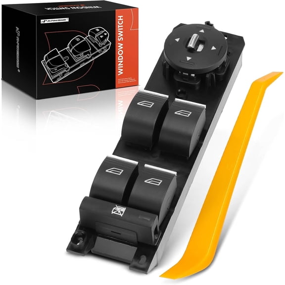 A-Premium Master Power Window Switch Compatible with Ford Escape 2013/2015-2019, Focus C-Max 2013/2015-2018, Front Left Driver Side, Replace# F1EZ14529B, CV6Z14529A