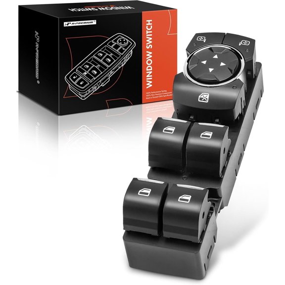 A-Premium Master Power Window Switch Compatible with Ford F-150 F150 2015-2020, Edge 2015-2016, Expedition 2018-2021, Front Left Driver Side, Replace# FL3Z14529DA