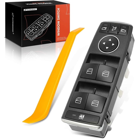 A-Premium - Front Driver Side - Master Power Window Switch Compatible with 2008-2017 Mercedes-Benz C230, C250, C300, C350, C63 AMG, E350, E400, E550, GLK350, Replace# 2049055402, 2128208310