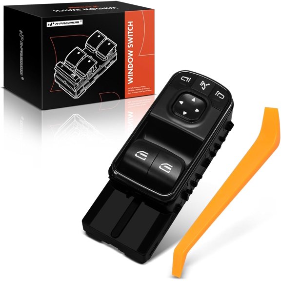 A-Premium Master Power Window Switch Compatible with Mercedes-Benz NCV3 Series Sprinter 1500, Sprinter 2500, Sprinter 3500, 2019 2020 2021 2022, Front Left Driver Side