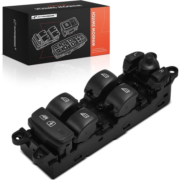 A-Premium Master Power Window Switch Compatible with Volvo XC60 2014-2017, S60 2014-2018, S60 Cross Country 2016-2018, V60 Cross Country 2015-2018, Front Left Driver Side
