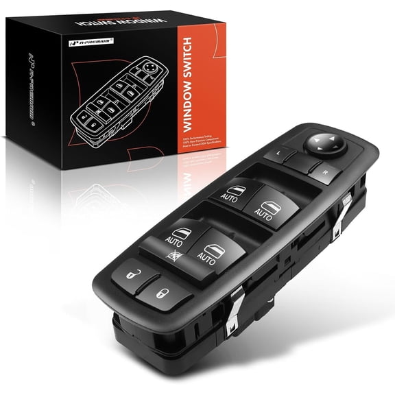 A-Premium Master Power Window Switch Compatible with Chrysler Pacifica 2017-2019 V6 3.6L Mini Passenger Van Front Driver Side