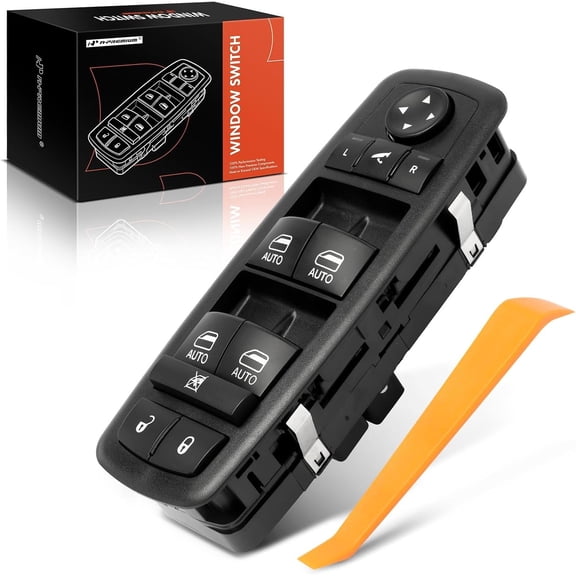 A-Premium Master Power Window Switch Compatible with Chrysler Pacifica 2017-2021 V6 3.6L Mini Passenger Van Front Driver Side, Replace # 68234094AD, 68234094AC