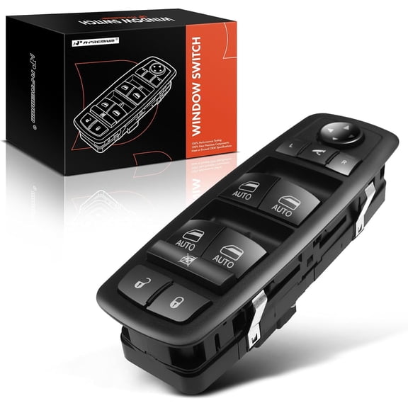 A-Premium Master Power Window Switch Compatible with Chrysler Pacifica 2017-2021 V6 3.6L Mini Passenger Van Front Driver Side