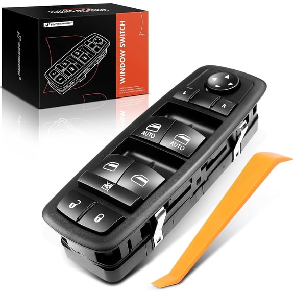 A-Premium Front Driver Side Master Power Window Switch Compatible with Dodge Durango 2016-2022 & Jeep Grand Cherokee 2016-2021, Sport Utility, with Dual Auto, Replace# 68289802AA, 68319802AA