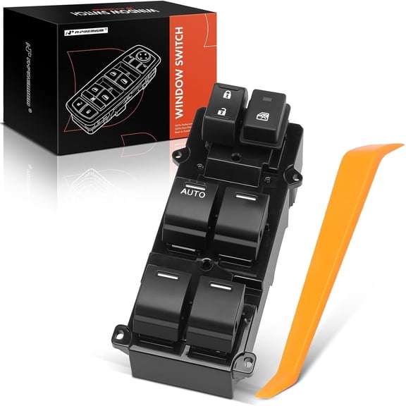 A-Premium Master Power Window Switch Compatible with Honda Civic 2012-2013, Sedan 4dr, Front Left Driver Side, Replace# 35750TR0A21