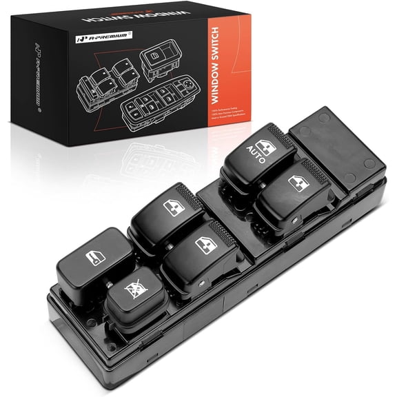 A-Premium Master Power Window Switch Compatible with Hyundai Sonata 2002 2003 2004 2005, Front Left Driver Side