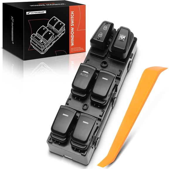 A-Premium Master Power Window Switch Compatible with Hyundai Sonata 2011 2012 2013 2014 2015, Front Left Driver Side
