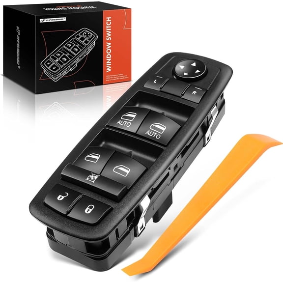 A-Premium 3+9 Pins Master Power Window Switch Compatible with 2014 Jeep Cherokee Sport Utility, With 2 AUTO, Without Power Folding Mirrors, Front Driver Side, Replace# 68141894AA