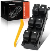 A-Premium Master Power Window Switch Compatible with Kia Rio 2012-2017, 18 Blades, Front Left Driver Side, Replace# 935701W157