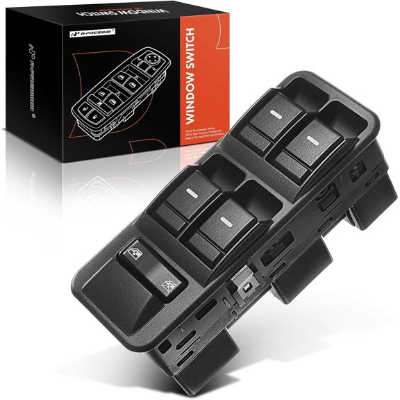 A-Premium Master Power Window Switch Compatible with Land Rover LR3 2005-2006, Range Rover Sport 2006, Front Left Driver Side, Replace# YUD501110PVJ