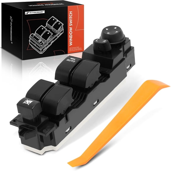 A-Premium Master Power Window Switch Compatible with Mazda 3 2010 2011 2012 2013, Front Left Driver Side, Replace# BBM266350B, BBM266350A