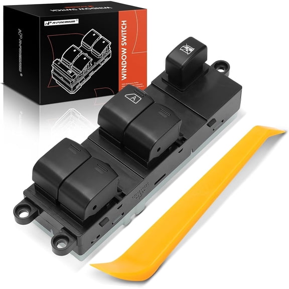 A-Premium Master Power Window Switch Compatible with Nissan Pathfinder 2005-2017, Qashqai 2017, Front Left Driver Side