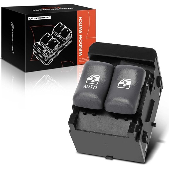 A-Premium Master Power Window Switch Compatible with Pontiac Grand Prix 1994 1995 1996, Coupe, Front Left Driver Side, Replace# 88894536